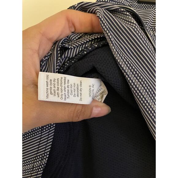 Athleta Skort Women’s Small Swagger Striped Dots Black White Golf Tennis - Picture 9 of 9